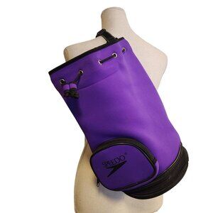Speedo Purple and Black Drawstring Backpack